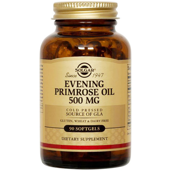 Evening Primrose Oil 500 mg, 180 Softgels, Solgar