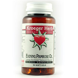 Kroeger Herb Evening Primrose Oil, 90 Capsules, Kroeger Herb