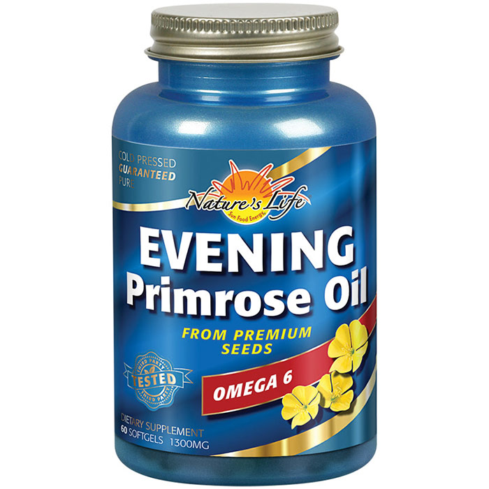 Evening Primrose Oil Deluxe 1300 Hexane Free, 60 softgels, Health From The Sun