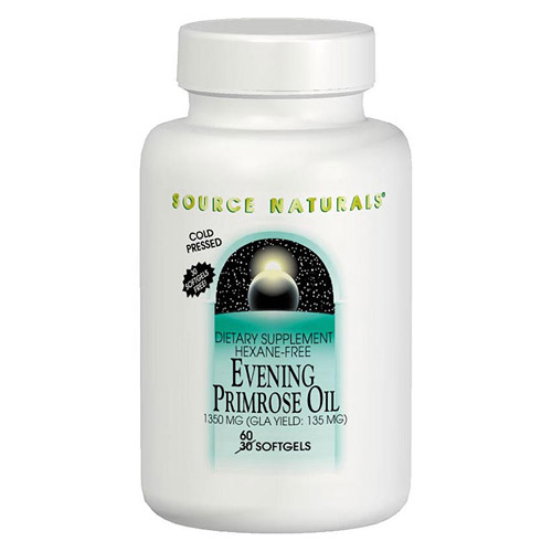 Evening Primrose Oil 500mg (50mg GLA) 30 softgels from Source Naturals