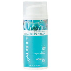 Aubrey Organics EveryDay Basics Cleansing Cream for Normal to Dry Skin, 3.4 oz, Aubrey Organics