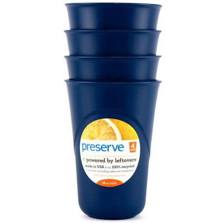 Everyday Cups, Midnight Blue, 16 oz x 4 Pack, Preserve