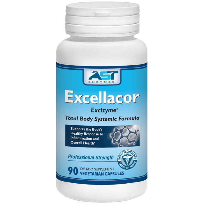 Excellacor, Total Body Systemic Enzyme Formula, 90 Vegetarian Capsules, AST Enzymes