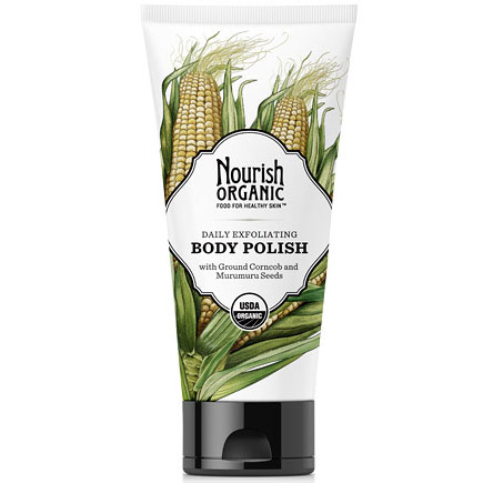 Nourish Organic Exfoliating Body Polish, Pure Unscented, 6 oz, Nourish