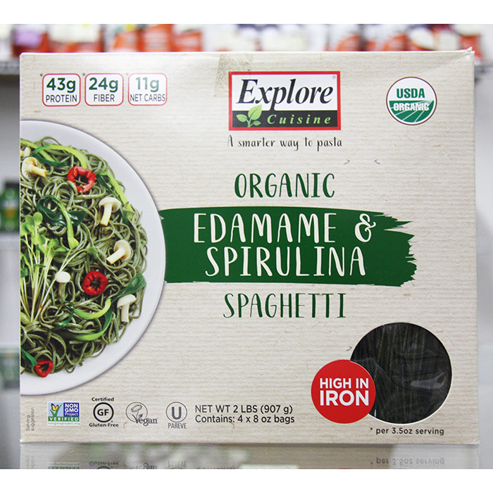Explore Cuisine Organic Edamame & Spirulina Spaghetti, 2 lb (907 g)