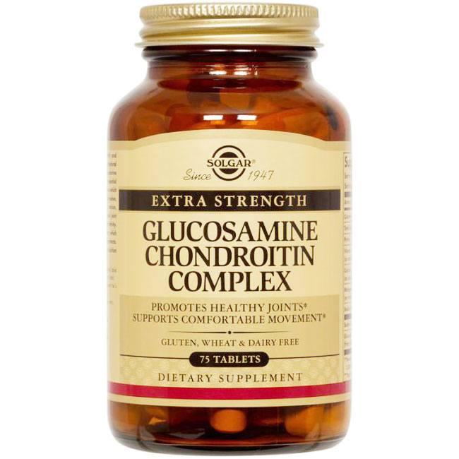 Extra Strength Glucosamine Chondroitin Complex, 75 Tablets, Solgar