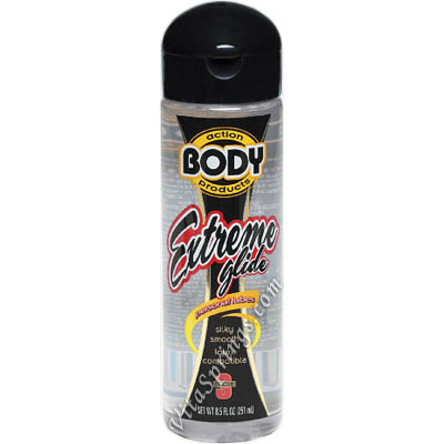 Extreme Glide Silicone Personal Lubricant, 8.5 oz, Body Action