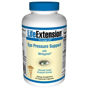 Eye Pressure Support with Mirtogenol, 30 Vegetarian Capsules, Life Extension