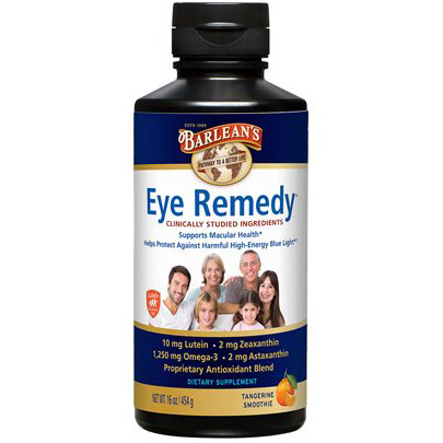 Eye Remedy Swirl Liquid, Tangerine Smoothie, 16 oz, Barleans Organic Oils