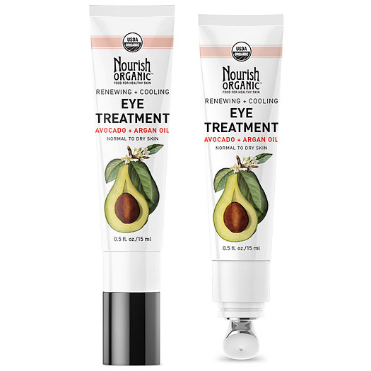 Renewing & Cooling Eye Treatment Cream with Avocado and Argan Oil, 0.5 oz, Nourish Organic