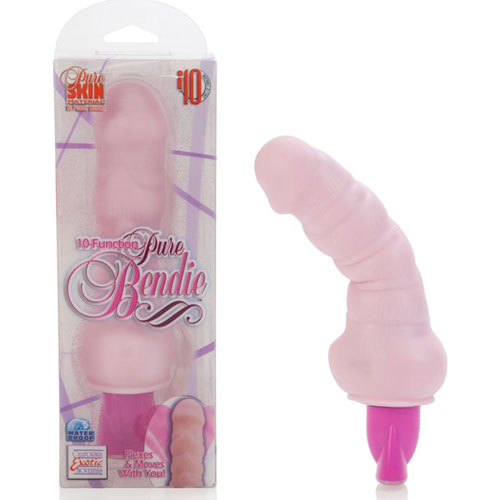 10-Function Pure Bendie - Pink, Bendable Vibrator, California Exotic Novelties