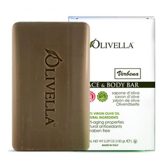 Face & Body Bar Soap - Verbena, 5.29 oz, Olivella