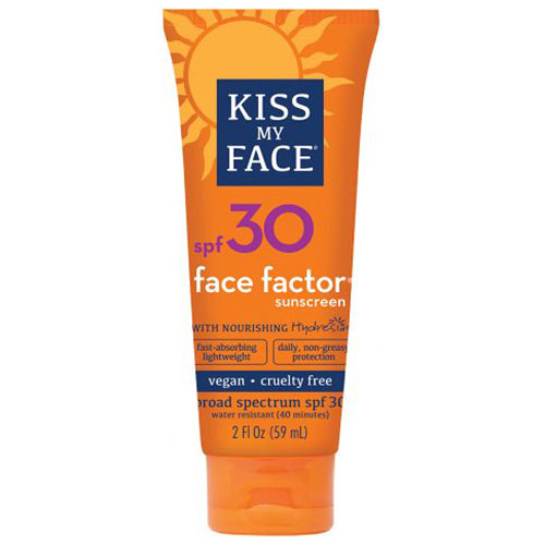 Kiss My Face Face Factor SPF 30, Sun Care for Face & Neck, 2 oz, from Kiss My Face