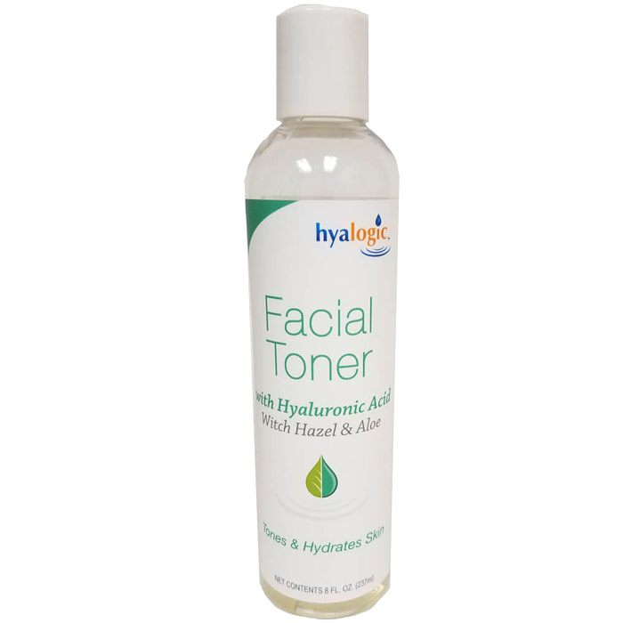 Facial Toner with Hyaluronic Acid, Witch Hazel & Aloe, 8 oz, Hyalogic