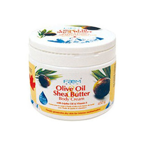 Faem Skin Olive Oil & Shea Butter Body Cream, 450 g, Bill Natural Sources