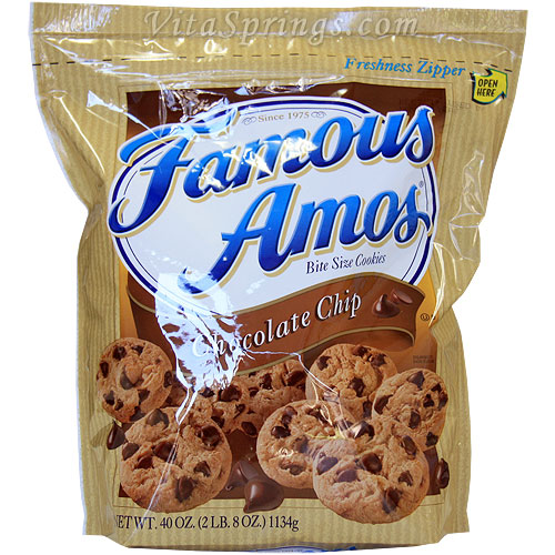 Famous Amos Bite Size Cookies - Chocolate Chip, Value Pack, 40 oz (1134 g)