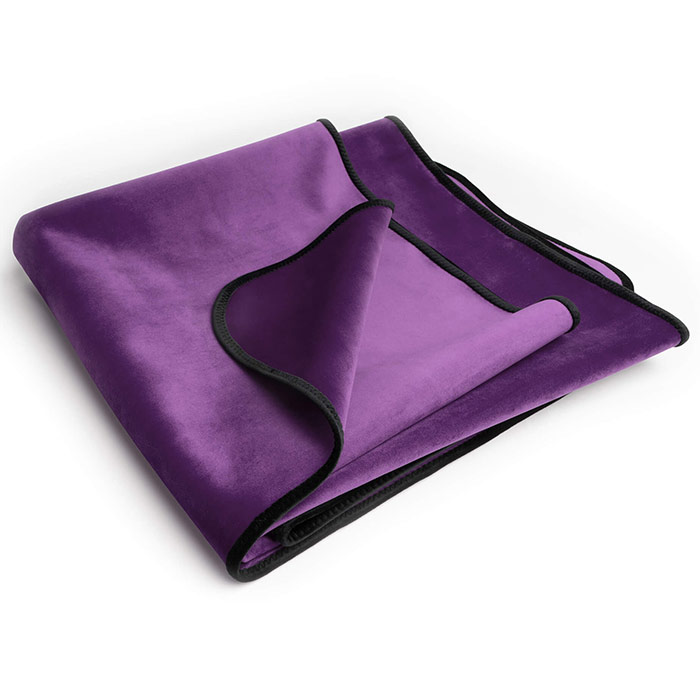 Fascinator Throw - Moisture-Proof Sensual Blanket - King Size, Microvelvet Aubergine, Liberator Bedroom Adventure Gear