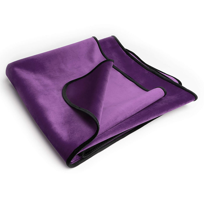 Fascinator Throw - Moisture-Proof Sensual Blanket - Microvelvet Aubergine, Liberator Bedroom Adventure Gear