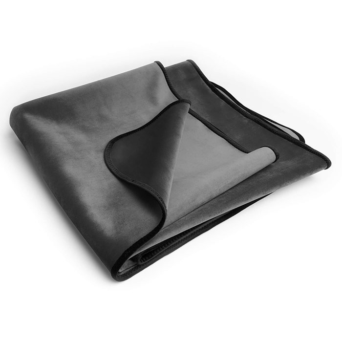 Fascinator Throw - Moisture-Proof Sensual Blanket - Microvelvet Grey, Liberator Bedroom Adventure Gear