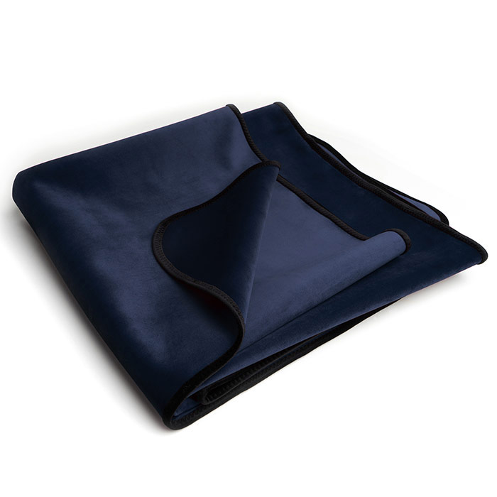 Fascinator Throw - Moisture-proof Sensual Blanket, Travel Size, Microvelvet Indigo, Liberator Bedroom Adventure Gear