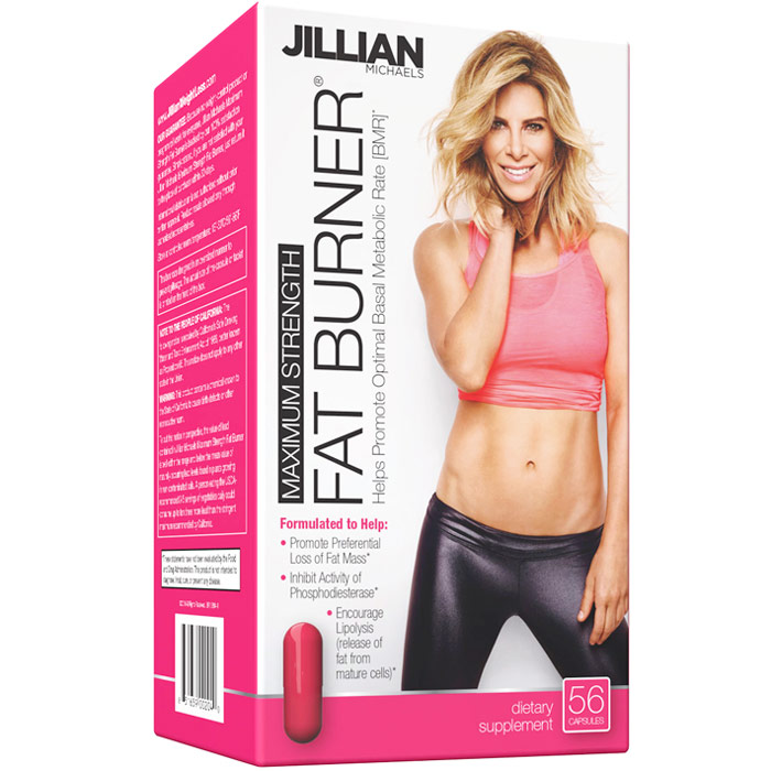 Jillian Michaels Maximum Strength Fat Burner, 56 MetaCaps, Jillian Michaels