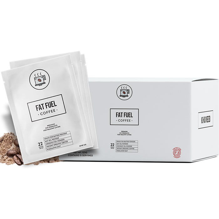 Fat Fuel Coffee, Instant Keto Diet Coffee, 15 Sachets