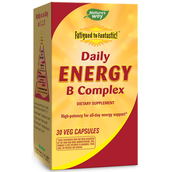 Fatigued to Fantastic! Daily Energy B Complex, 30 Veg Capsules, Enzymatic Therapy