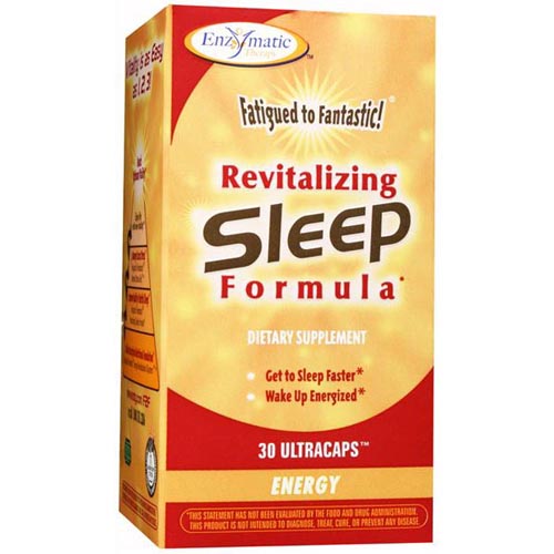 Enzymatic Therapy Fatigued to Fantastic! Revitalizing Sleep Formula, 30 Veg Capsules, Enzymatic Therapy