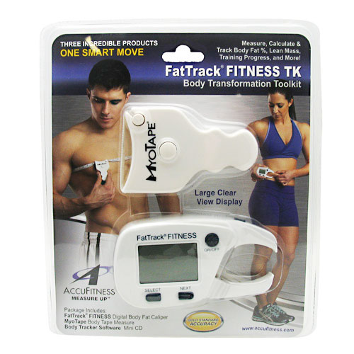 Accu-Measure, AccuFitness Accu-Measure FatTrack Gold Premium, Digital Body Fat Caliper & MyoTape