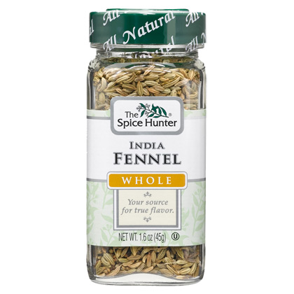 Spice Hunter Fennel, India, Whole, 1.6 oz x 6 Bottles, Spice Hunter