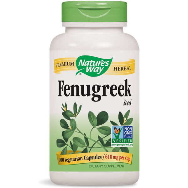 Fenugreek Seed, 610 mg, 100 Capsules, Natures Way