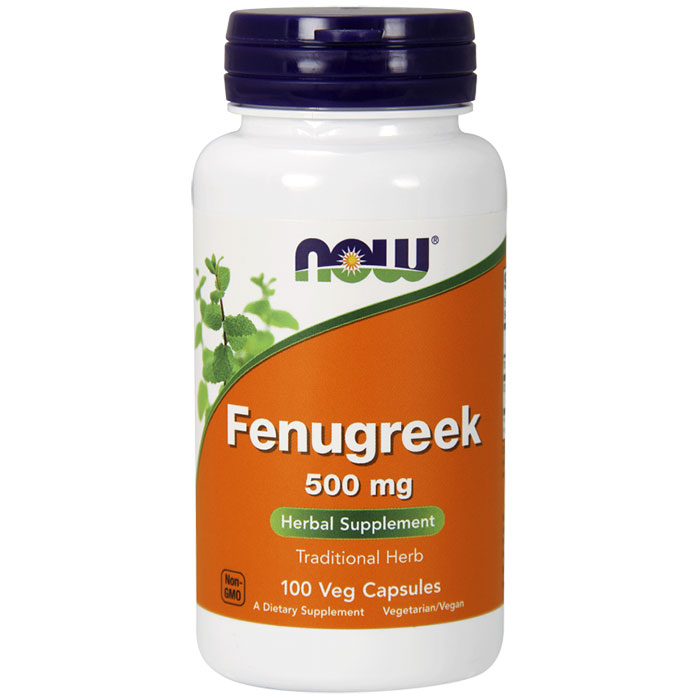 Fenugreek 500 mg, 100 Vegetarian Capsules, NOW Foods