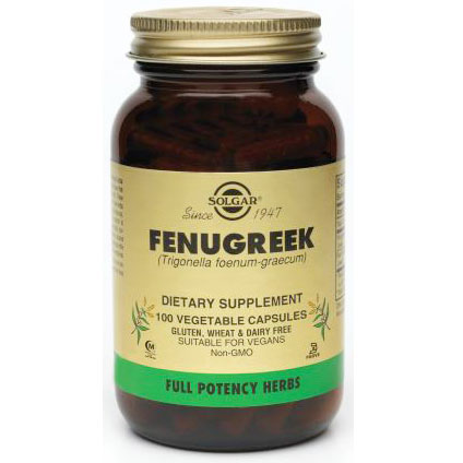 Fenugreek - Full Potency, 100 Vegetable Capsules, Solgar
