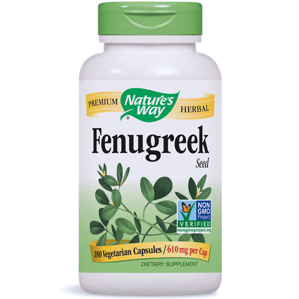 Fenugreek Seed 610 mg, Value Size, 320 Vegetarian Capsules, Natures Way