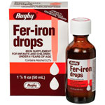 Watson Rugby Labs Fer-iron Drops, For Infants & Children under 4, 50 ml, Watson Rugby