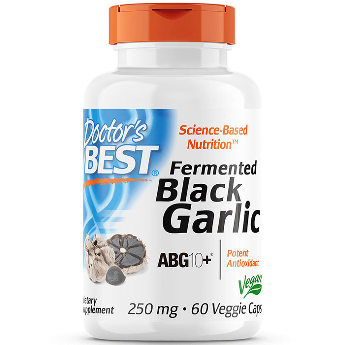 Fermented Black Garlic ABG10+, 60 Veggie Caps, Doctors Best