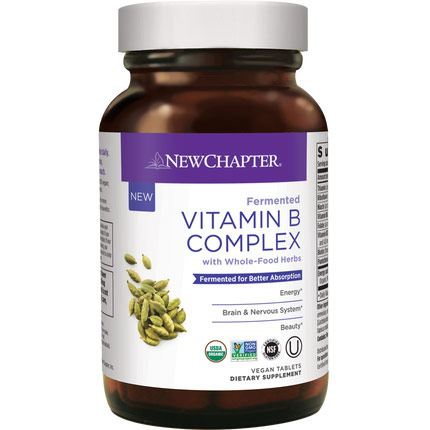 Fermented Vitamin B Complex, 30 Vegan Tablets, New Chapter