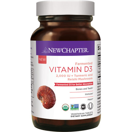 Fermented Vitamin D3, Value Size, 60 Vegetarian Tablets, New Chapter