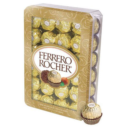 Ferrero Rocher Hazelnut Chocolates, 21.1 oz