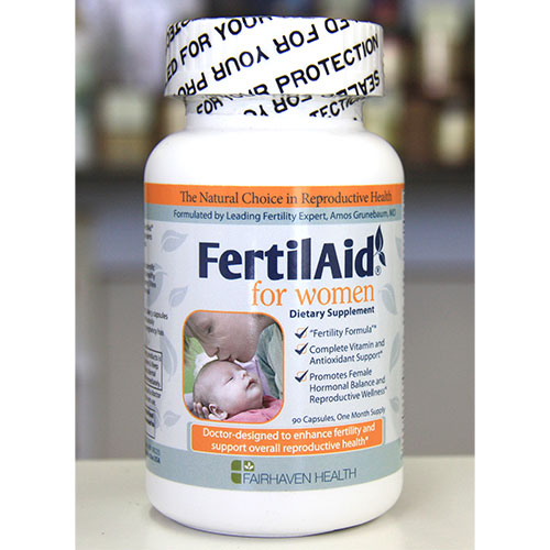 FertilAid For Women, Natural Fertility Supplement, 90 Capsules, Fairhaven Health