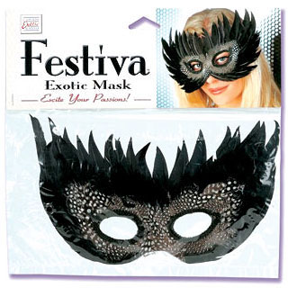 California Exotic Novelties Festiva Exotic Mask - Black, California Exotic Novelties