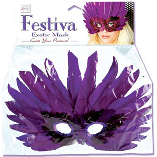 California Exotic Novelties Festiva Exotic Mask - Purple, California Exotic Novelties