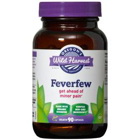 Feverfew (Freeze-Dried), Organic, 90 Capsules, Oregons Wild Harvest