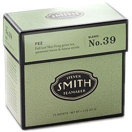 Fez Full Leaf Green Tea, Blend No. 39, 15 Tea Bags, Steven Smith Teamaker