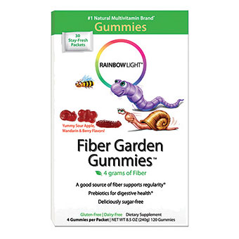 Rainbow Light Fiber Garden Gummies for Children, 30 Packets, Rainbow Light