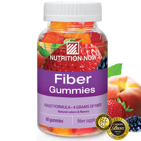 Fiber Gummies Chewable, 60 Chews, Nutrition Now