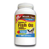 Mason Natural Omega 3 Fish Oil 1000 mg, 120 Softgels, Mason Natural