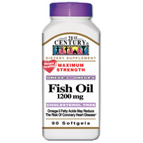 Fish Oil 1200 mg 90 Softgels, 21st Century Health Care