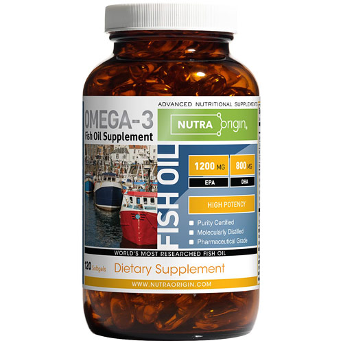 NutraOrigin Fish Oil High Potency, 120 Softgels, NutraOrigin