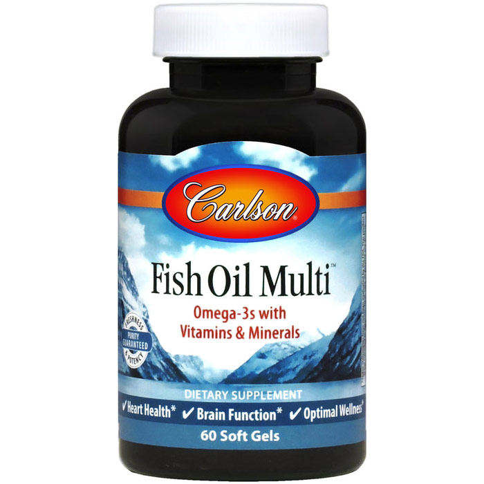 Fish Oil Multi, Iron-free Multi-Vitamins, 180 softgels, Carlson Labs